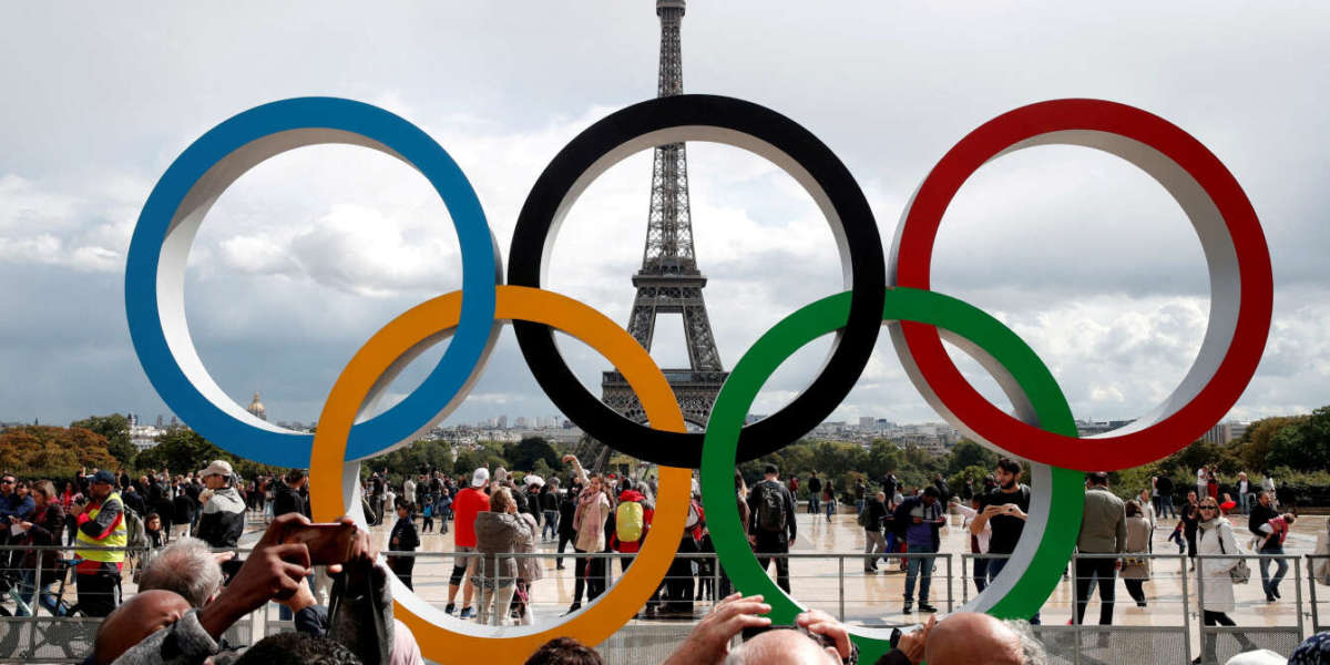 File Photo: Olympic Rings To Celebrate The Ioc Official Announcement That Paris Won The 2024 Olympic Bid Are Seen In Front Of The Eiffel Tower At The Trocadero Square In Paris