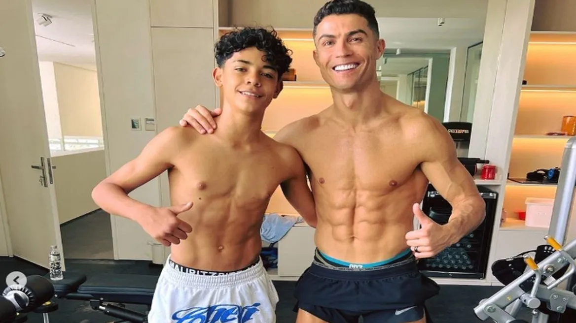Ronaldo And Cristiano Jr