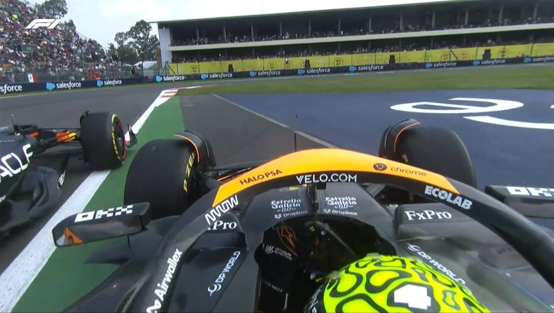 Verstappen Norris Gp Mexico 2024 Incident