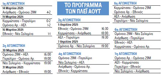 Programma Play Out