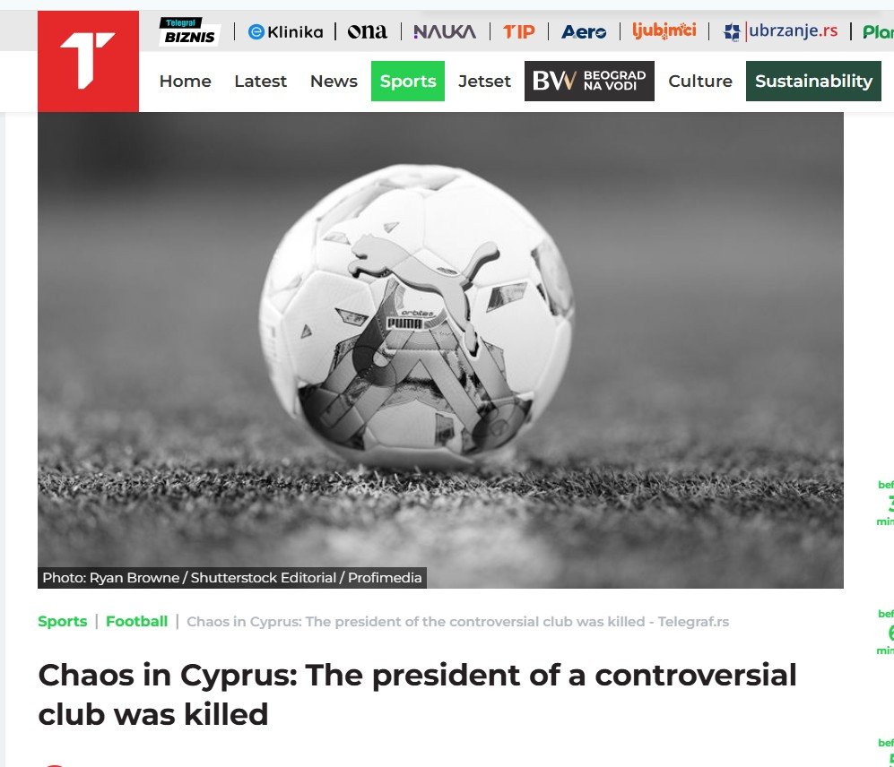 Telegraph Serbia Dimosthenous