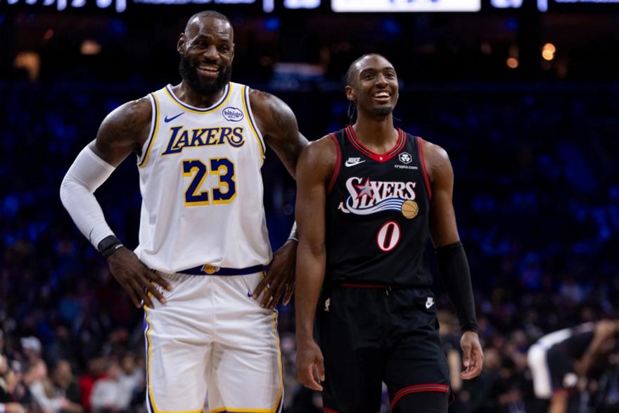 Lakers 76ers Score 