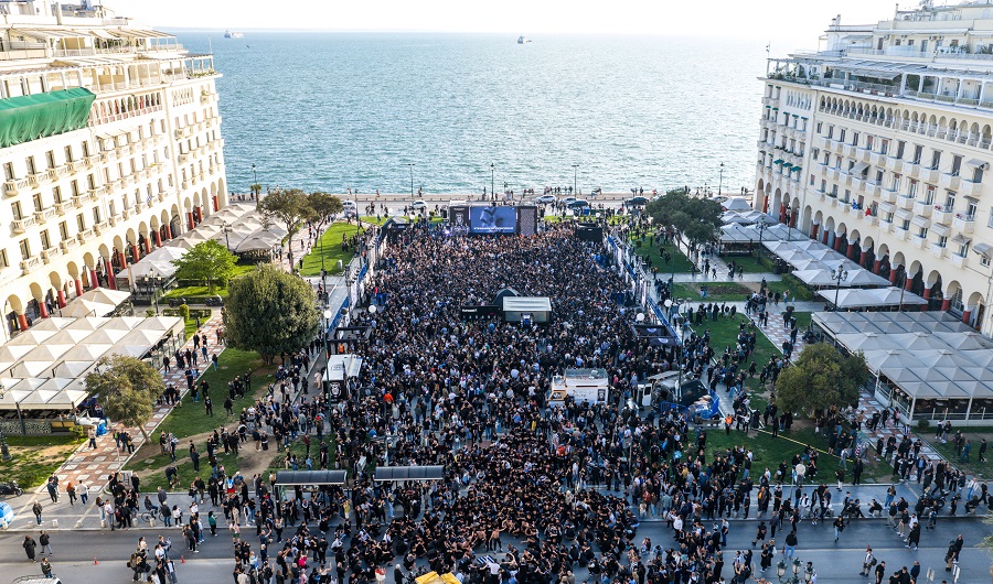 [386382] ΕΚΔΗΛΩΣΕΙΣ ΓΙΑ ΤΟΝ ΕΟΡΤΑΣΜΟ 100 ΧΡΟΝΩΝ ΑΠΟ ΤΗΝ ΙΔΡΥΣΗ ΤΟΥ ΠΑΟΚ ΣΤΗΝ ΠΛΑΤΕΙΑ ΑΡΙΣΤΟΤΕΛΟΥΣ (ΒΑΣΙΛΗΣ ΒΕΡΒΕΡΙΔΗΣ / ΜΟΤΙΟΝ ΤΕΑΜ)