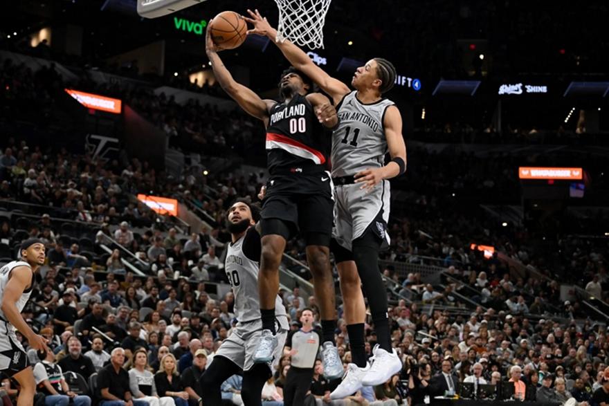 Spurs Trail Blazers Score 072825