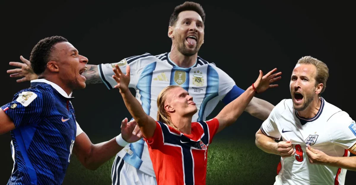Messi Mbappe Haaland Kane