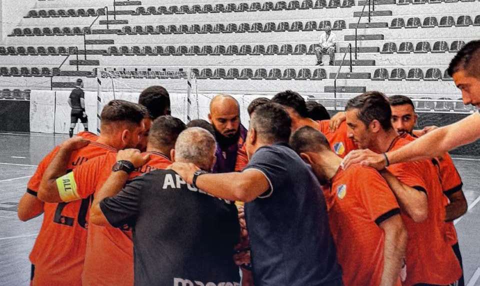 Τέλος Αγώνα στα Τίρανα. #apoelfutsal #uefafutsalchampionsleague